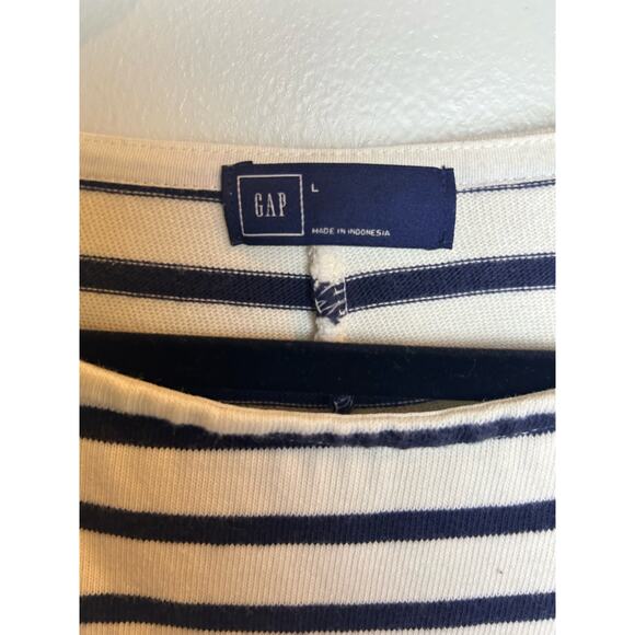 GAP Black and White Striped Midi Dress - Picture 3 of 7